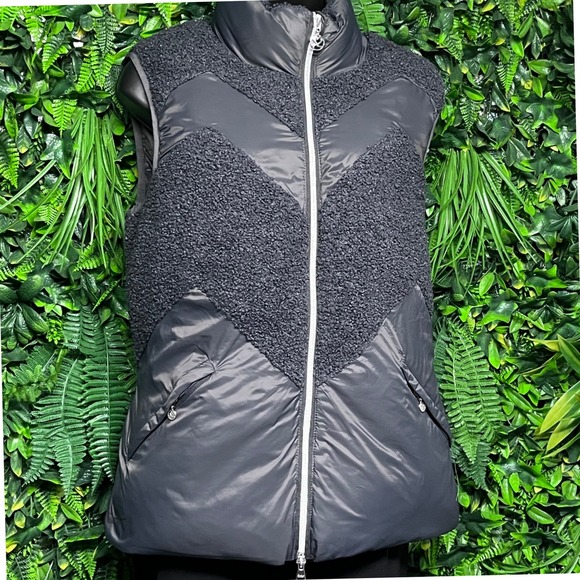 Daily Sports Born in Sweden Vest Women's Medium Gray Puffer‎ Jacket 3104 - Picture 10 of 14